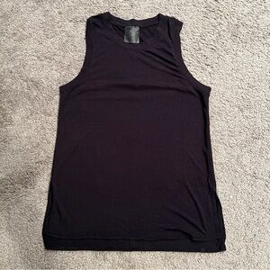 $48 Lululemon Black Grape Uncovered Code Embossed Sheer Tall Tank Top est. sz 6